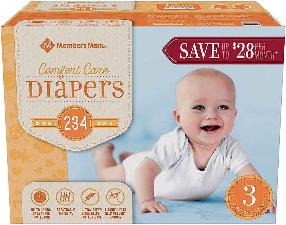 Member's Mark Diapers A Reliable Choice for Your Baby's Comfort