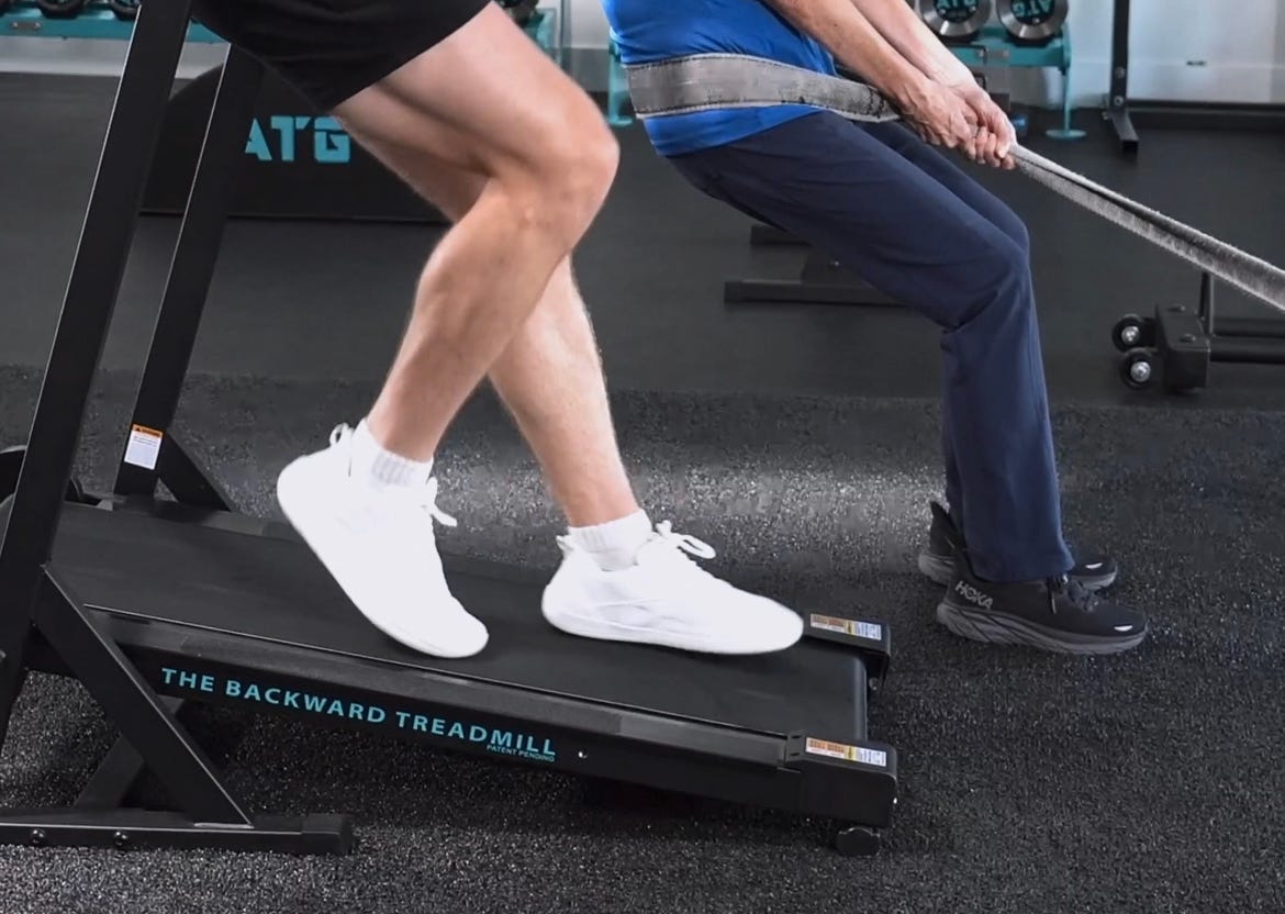 backwards treadmill