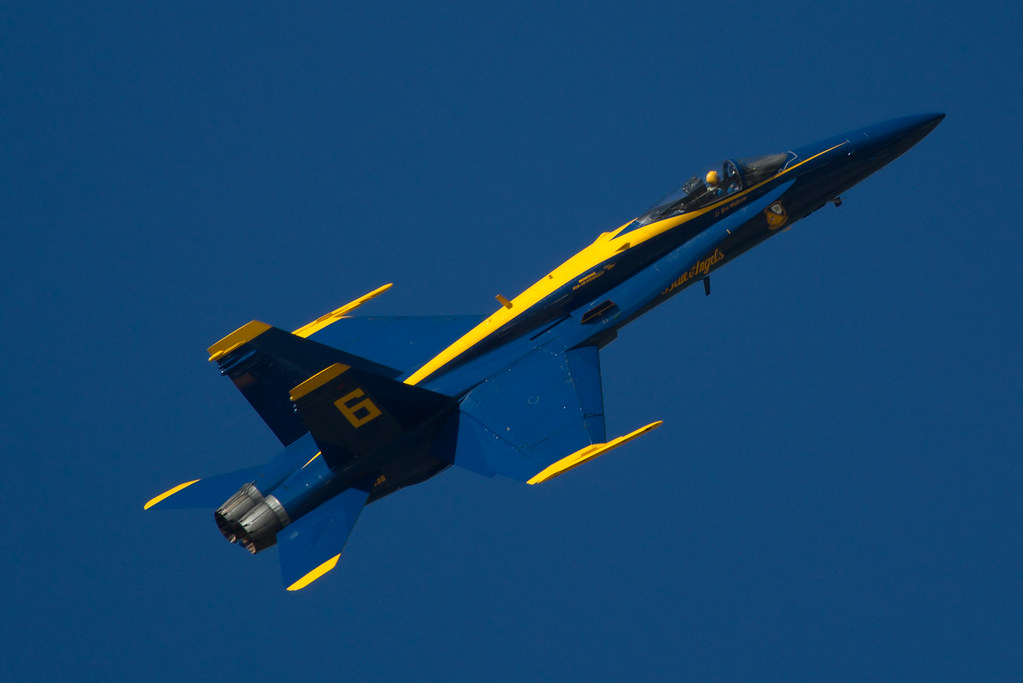 F-18 Blue angel. number 6