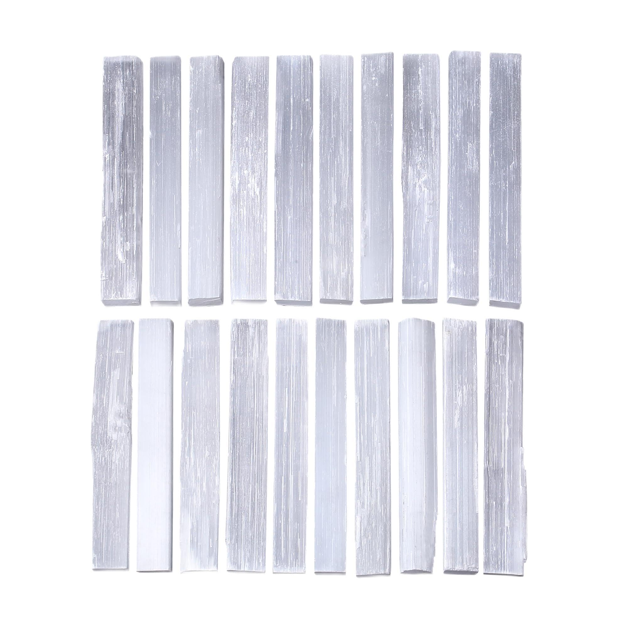 Selenite Crystal Healing Sticks (Set of 15) 