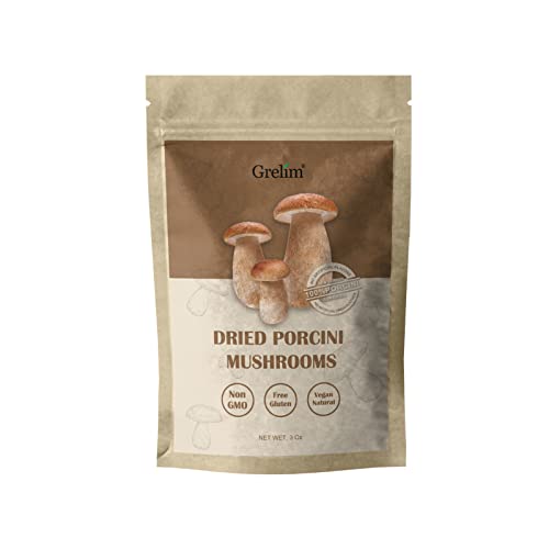 Dried Porcini Mushrooms - 3 oz, Non-GMO, Gluten-Free, Vegan Natural Snack