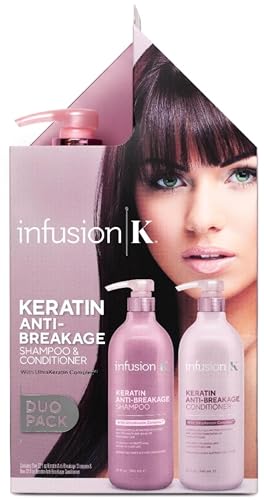 Infusion K Keratin Anti-Breakage Shampoo & Conditioner Duo Pack