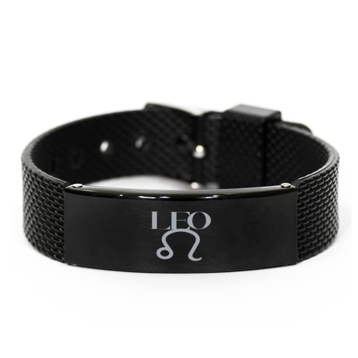 Leo Zodiac Sign Black Bracelet