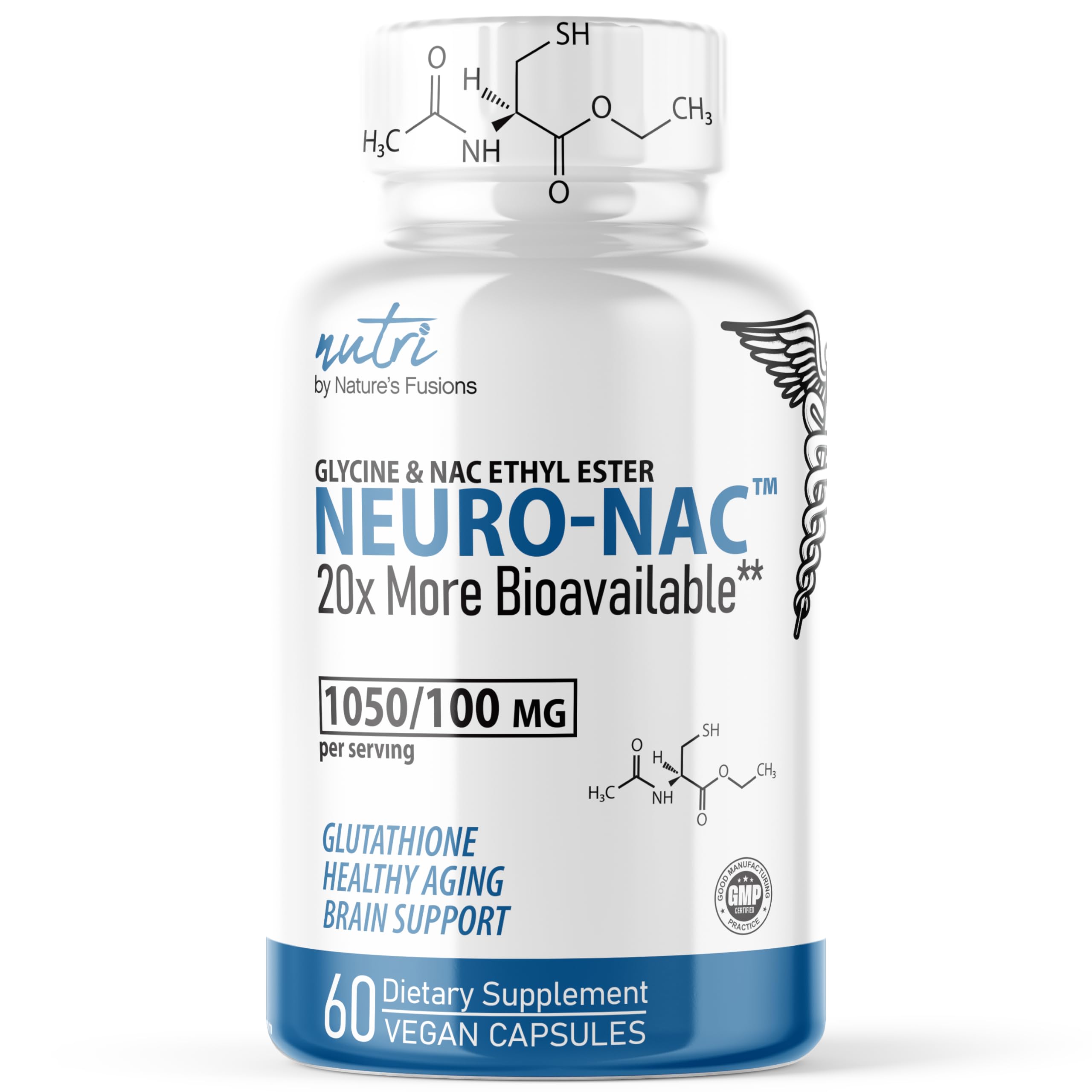 Neuro-NAC™ Glycine & NAC Ethyl Ester Capsules – 60 Vegan Capsules